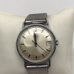 VTG Timex Marlin 25319-10580A England Dial Mechanical Manual Wind Men's Watch